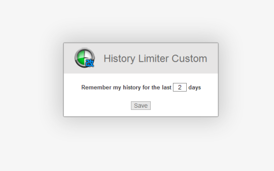 History Limiter Custom for Chrome