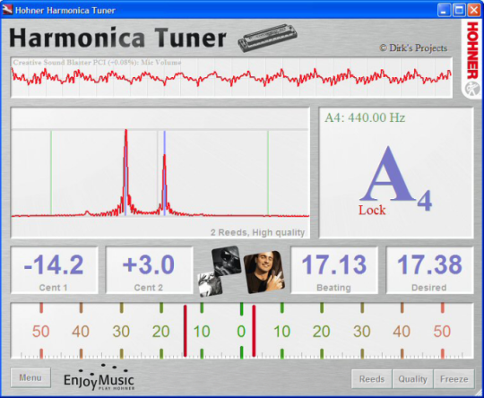 Hohner Harmonica Tuner