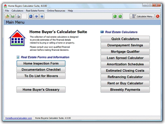 Home Buyers Calculator Suite