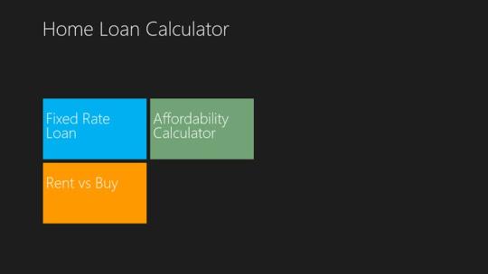 Home loan calculator Pro for Windows 8