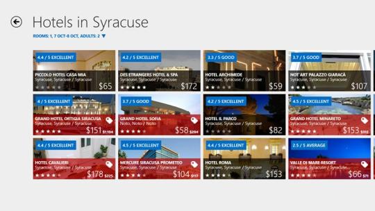 Hotels.com for Windows 8
