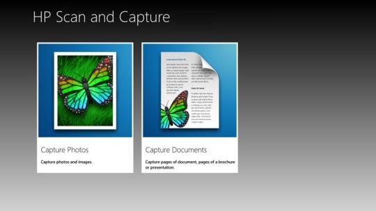 HP Scan and Capture for Windows 8
