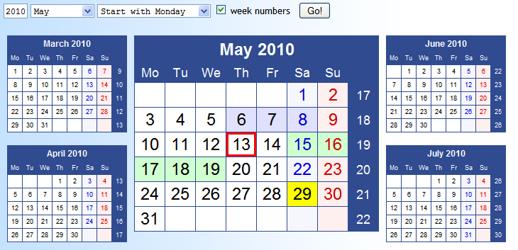 HTML-Calendar (JS)