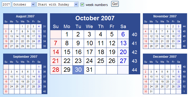 HTML-Calendar (Perl)
