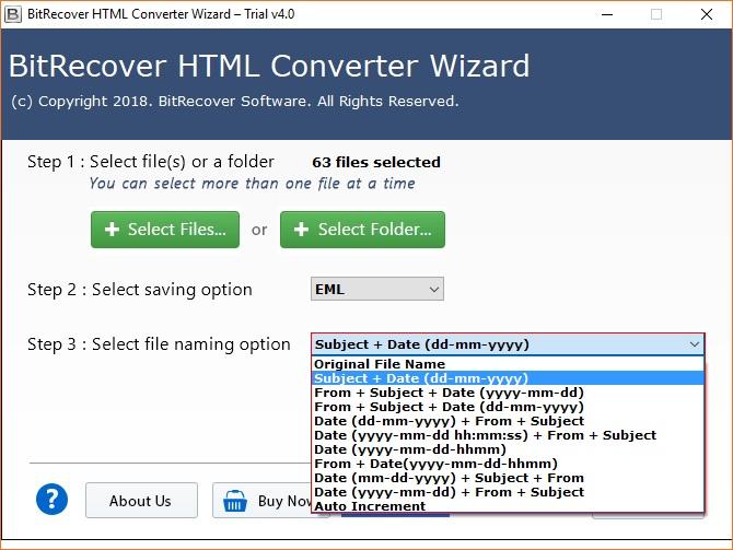 HTML Converter Wizard