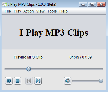 I Play MP3 Clips