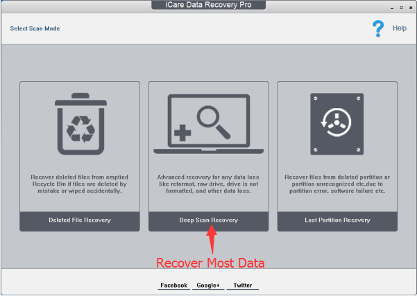 iCare Data Recovery Pro Free Edition