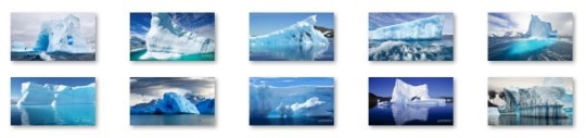 Icebergs Windows 8 Theme