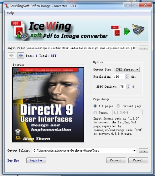 IceWingSoft Pdf to Image Converter