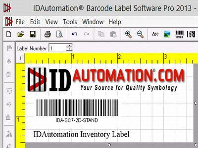 IDAutomation Barcode Label Pro Software