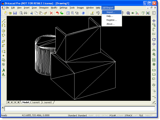 IGES Import for Bricscad