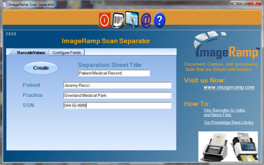 ImageRamp Scan Separator