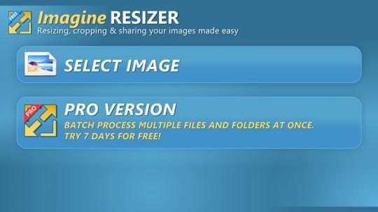 Imagine RESIZER Free for Windows 8