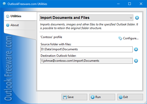 Import Documents and Files for Outlook