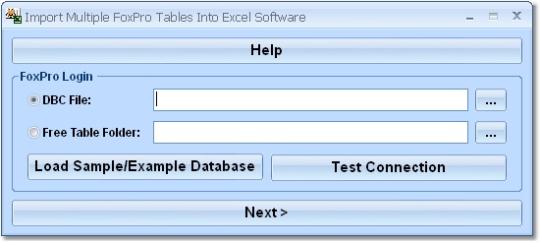 Import Multiple FoxPro Tables Into Excel Software