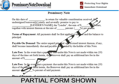 Indiana Promissory Note