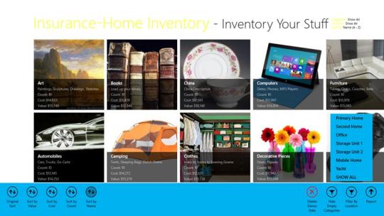 Insurance-Home Inventory for Windows 8