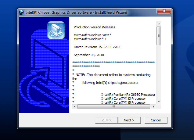 Intel Graphics Driver