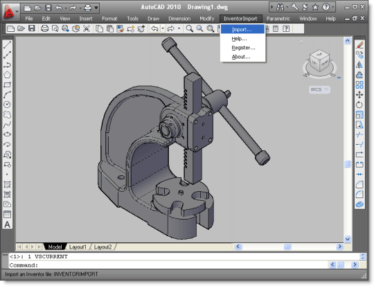 Inventor Import for AutoCAD