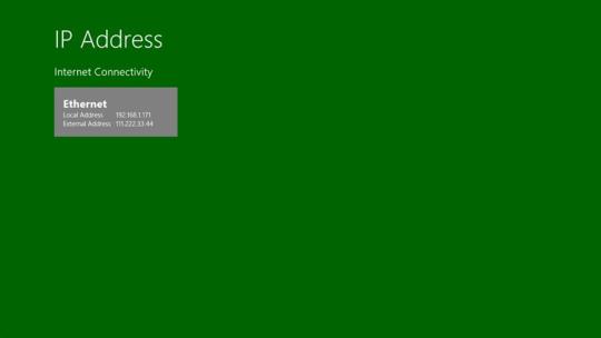 IP Address for Windows 8