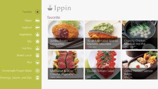 Ippin, Japan's Great Food for Windows 8