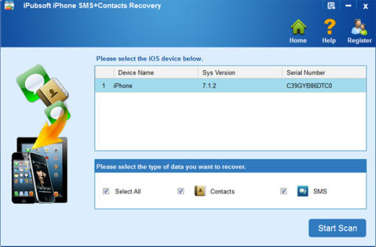 iPubsoft iPhone SMS Contacts Recovery