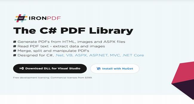 IronPDF The C# PDF Library