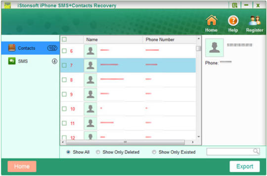 iStonsoft iPhone SMS+Contacts Recovery