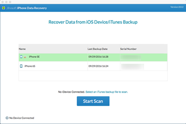 Jihosoft iPhone Data Recovery for Mac