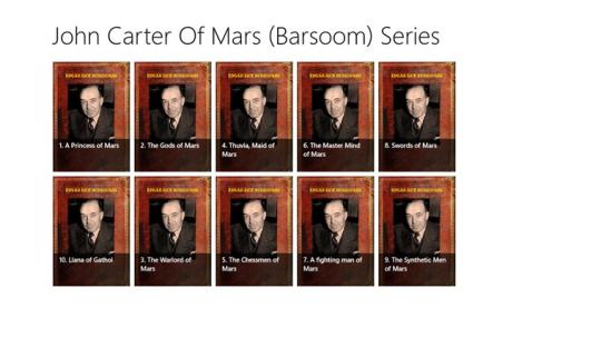John Carter Of Mars Series