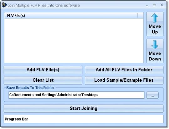 Join Multiple FLV Files Into One Software
