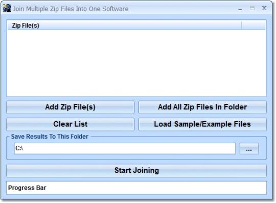 Join Multiple Zip Files Into One Software