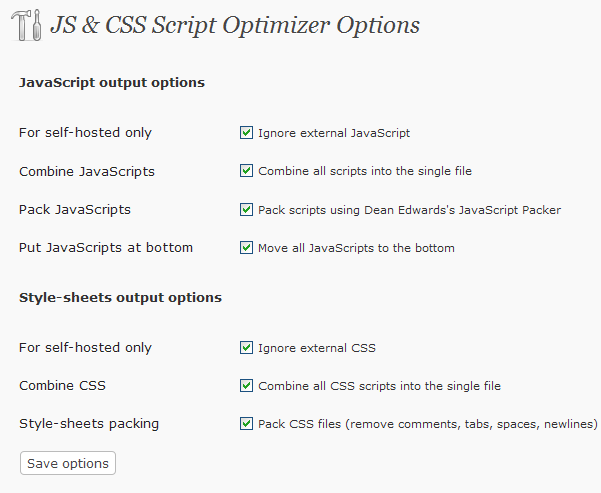 JS & CSS Script Optimizer