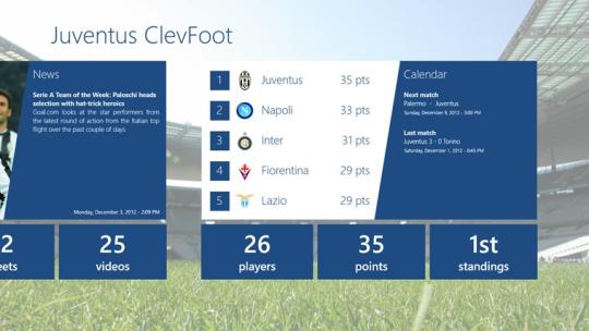 Juventus ClevFoot for Windows 8