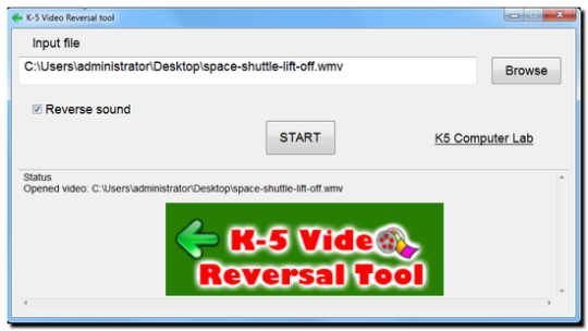 K-5 Video Reversal Tool