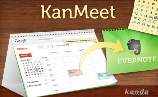 KanMeet Google Calendar Synchronizer for Evernote