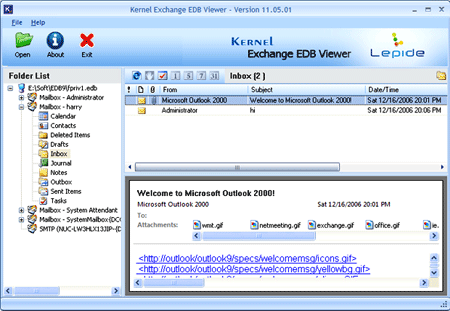 Kernel Exchange EDB Viewer