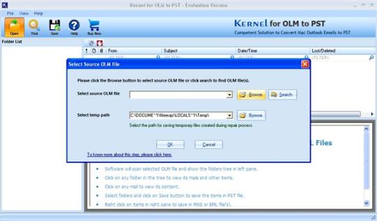 Kernel for OLM to PST