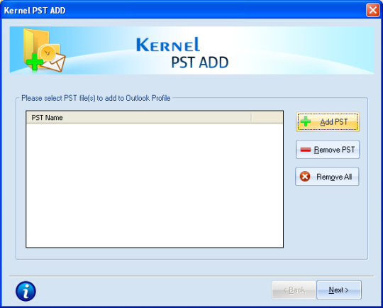 Kernel for PST Add
