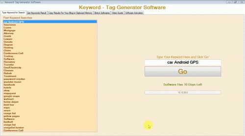 Keyword Tag Generator