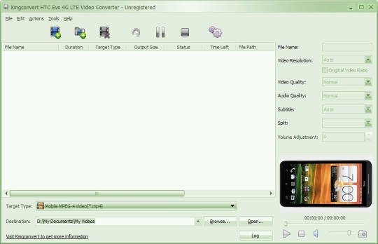 Kingconvert HTC Evo 4G LTE Video Converter