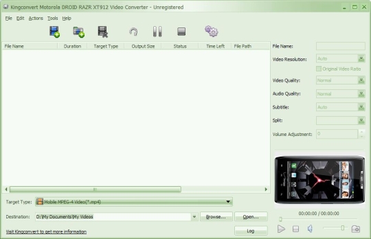 Kingconvert Motorola DROID RAZR XT912 Video Converter