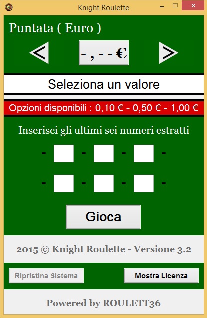Knight Roulette (Italian)