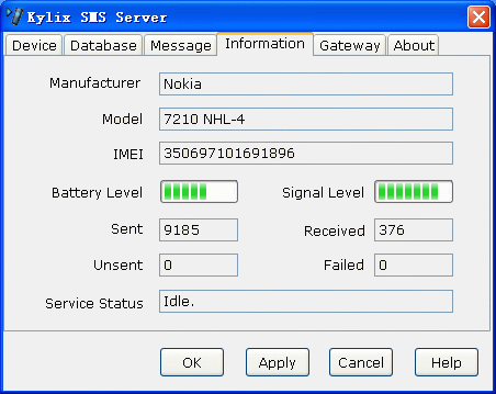 Kylix SMS Server