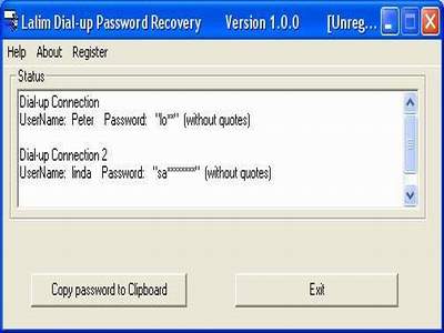Lalim Dial-up Password Recovery