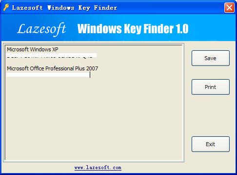 Lazesoft Windows Key Finder