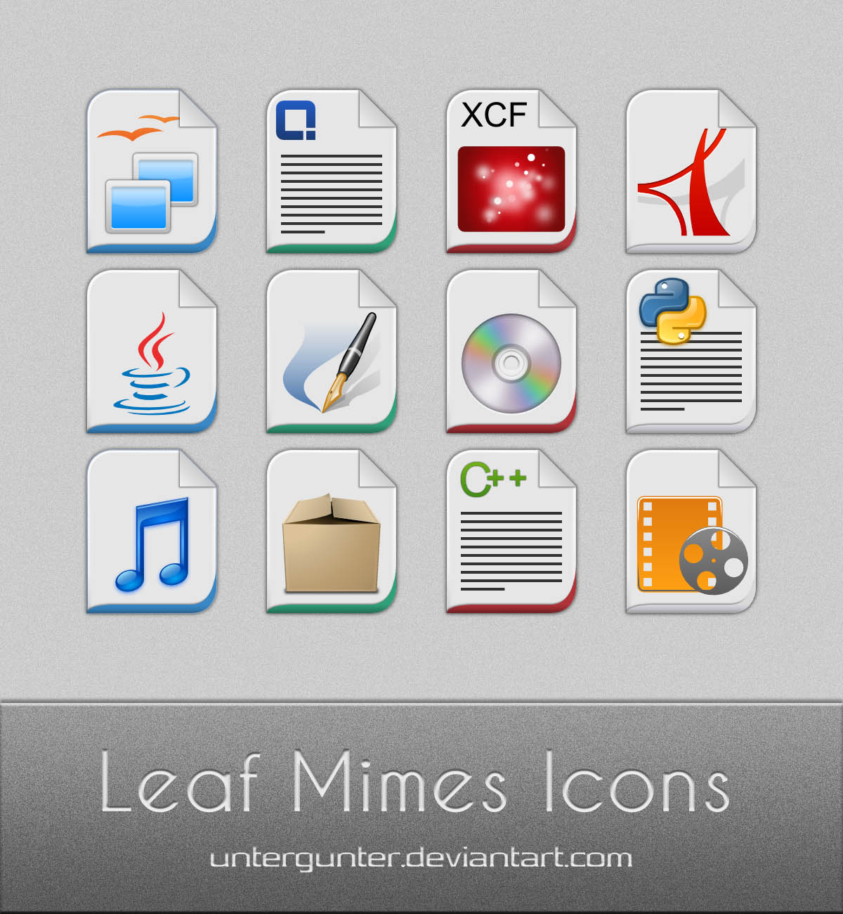 Leaf Mimes Icons