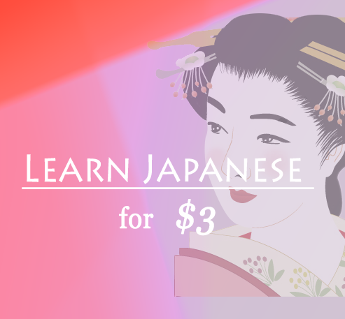 Learn Japanese For 3 Dollars