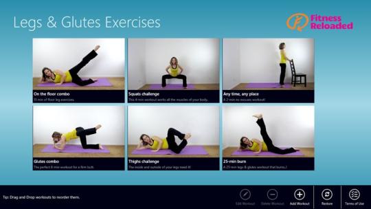 Legs & Glutes Exercises for Windows 8