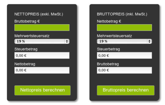 Lexoffice VAT Calculator (German)